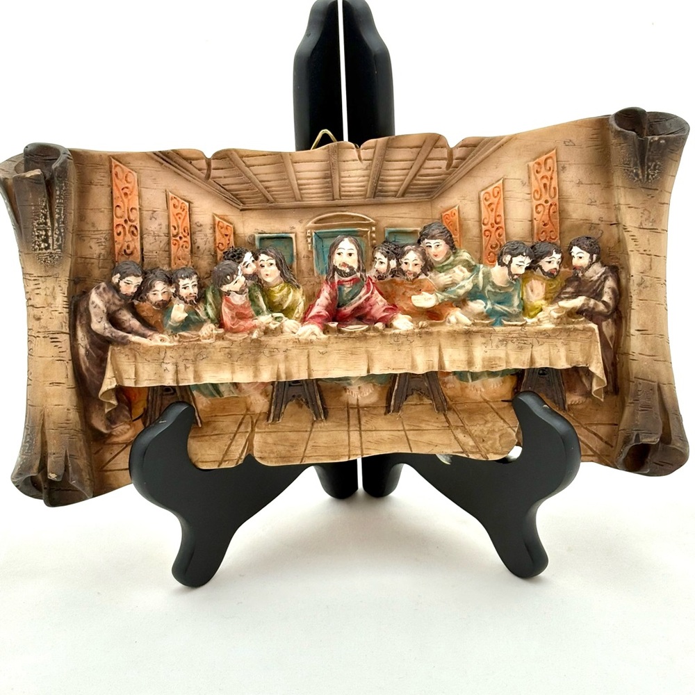 Vintage The Last Supper 3D Plaque
